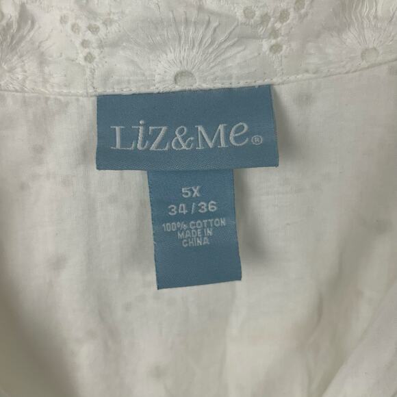 💓Sold💓not for sale💓Liz & Me Women 3/4 Sleeve Blouse Top Boho Western Romantic P - Picture 4 of 6